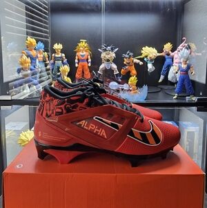 Nike Alpha Menace 4 Pro NRG Picante Red Black Football Men's Size 10